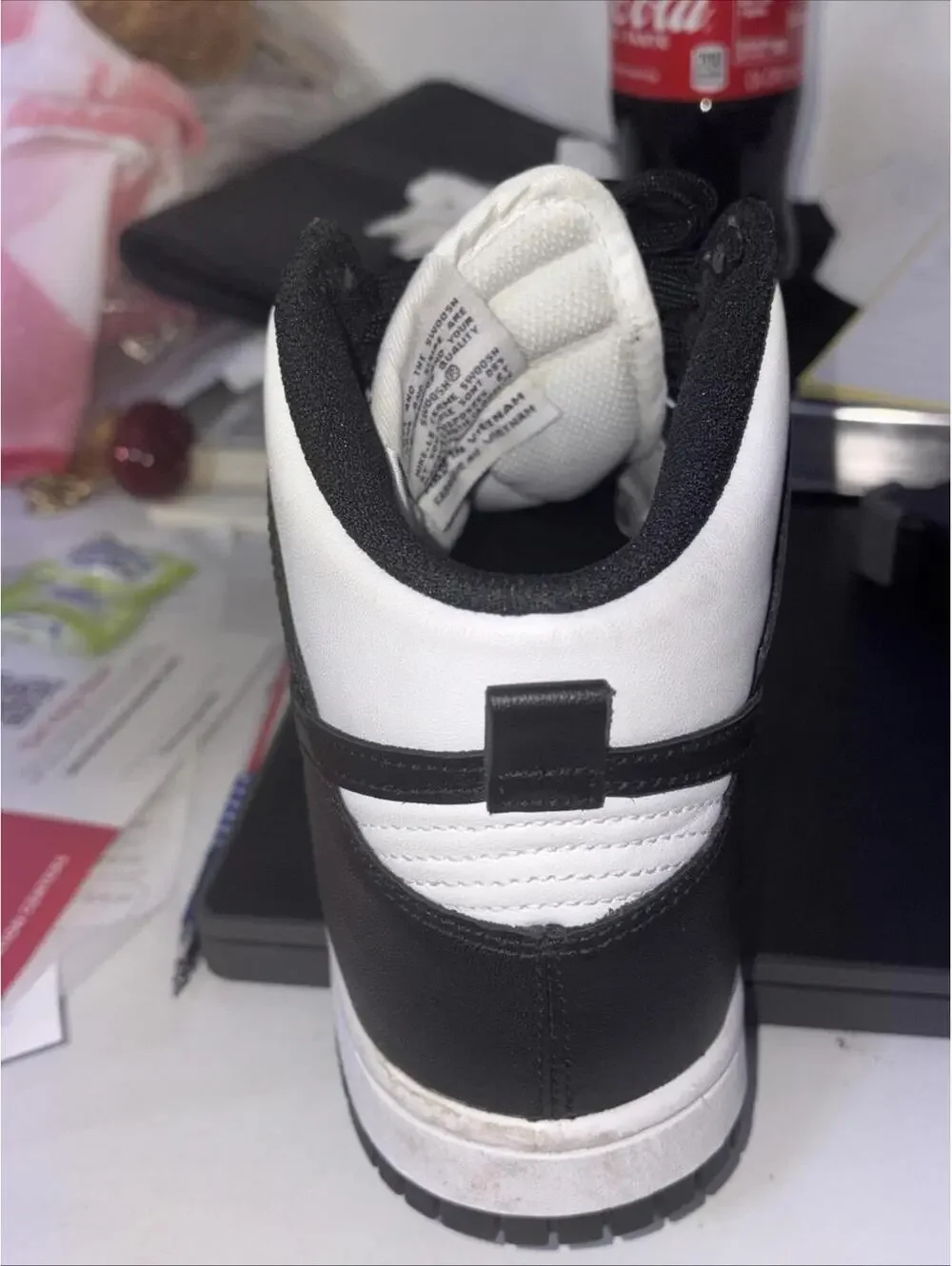 Nike Dunk High Retro White/Black - Total‎ Orange Panda (2021/2024) - Mens Size 8